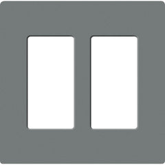 Lutron Claro Designer Wallplate | Sin Tornillos | 2 Gang