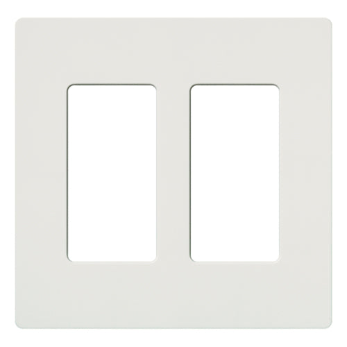 Lutron Claro Designer Wallplate | Sin Tornillos | 2 Gang