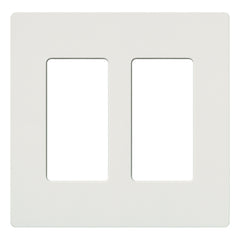 Lutron Claro Designer Wallplate | Sin Tornillos | 2 Gang