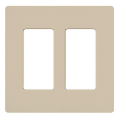 Lutron Claro Designer Wallplate | Sin Tornillos | 2 Gang