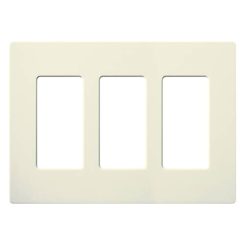 Lutron Claro Designer Wallplate | Sin Tornillos | 3 Gang