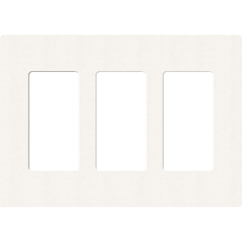 Lutron Claro Designer Wallplate | Sin Tornillos | 3 Gang