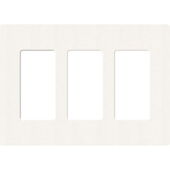Lutron Claro Designer Wallplate | Sin Tornillos | 3 Gang