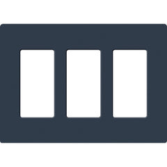 Lutron Claro Designer Wallplate | Sin Tornillos | 3 Gang