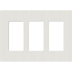 Lutron Claro Designer Wallplate | Sin Tornillos | 3 Gang
