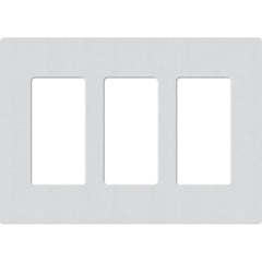 Lutron Claro Designer Wallplate | Sin Tornillos | 3 Gang