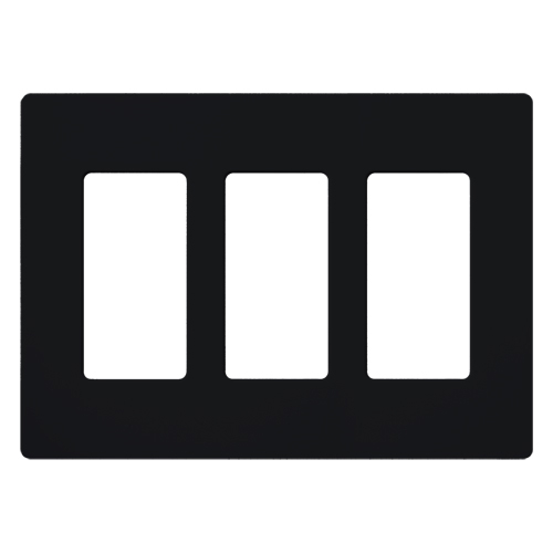 Lutron Claro Designer Wallplate | Sin Tornillos | 3 Gang