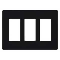 Lutron Claro Designer Wallplate | Sin Tornillos | 3 Gang