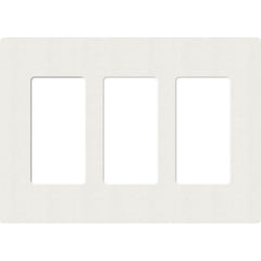 Lutron Claro Designer Wallplate | Sin Tornillos | 3 Gang