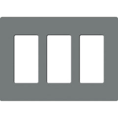 Lutron Claro Designer Wallplate | Sin Tornillos | 3 Gang