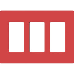 Lutron Claro Designer Wallplate | Sin Tornillos | 3 Gang