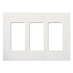 Lutron Claro Designer Wallplate | Sin Tornillos | 3 Gang