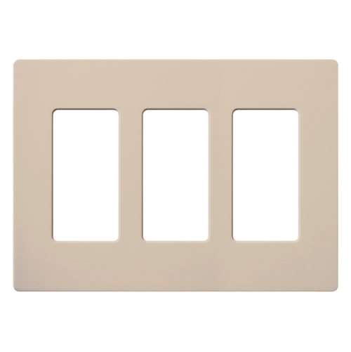 Lutron Claro Designer Wallplate | Sin Tornillos | 3 Gang