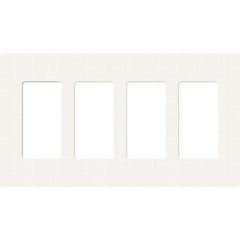 Lutron Claro Designer Wallplate | Sin Tornillos | 4 Gang