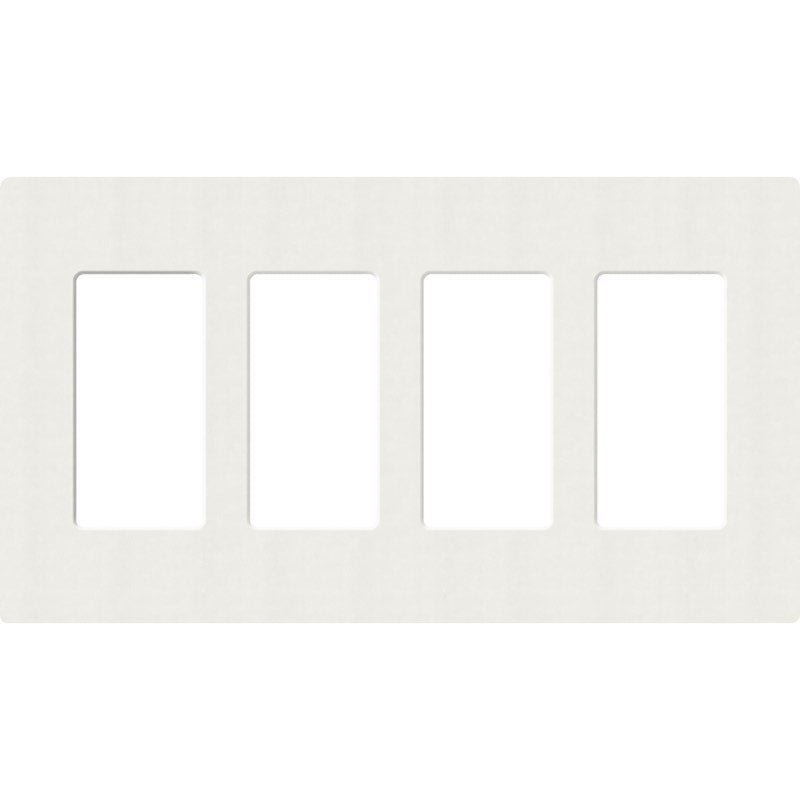 Lutron Claro Designer Wallplate | Sin Tornillos | 4 Gang