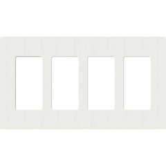 Lutron Claro Designer Wallplate | Sin Tornillos | 4 Gang