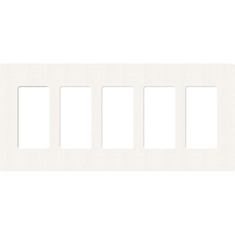 Lutron Claro Designer Wallplate | Sin Tornillos | 5 Gang