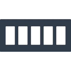 Lutron Claro Designer Wallplate | Sin Tornillos | 5 Gang