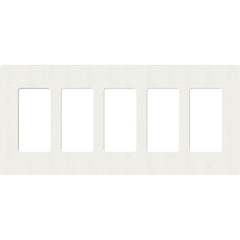 Lutron Claro Designer Wallplate | Sin Tornillos | 5 Gang