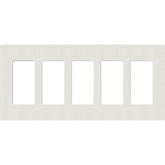 Lutron Claro Designer Wallplate | Sin Tornillos | 5 Gang