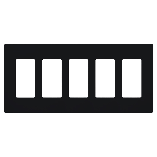 Lutron Claro Designer Wallplate | Sin Tornillos | 5 Gang