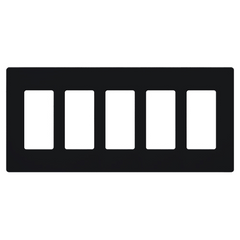 Lutron Claro Designer Wallplate | Sin Tornillos | 5 Gang