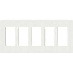 Lutron Claro Designer Wallplate | Sin Tornillos | 5 Gang