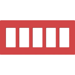 Lutron Claro Designer Wallplate | Sin Tornillos | 5 Gang