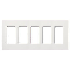 Lutron Claro Designer Wallplate | Sin Tornillos | 5 Gang