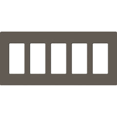 Lutron Claro Designer Wallplate | Sin Tornillos | 5 Gang