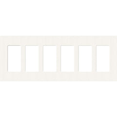Lutron Claro Designer Wallplate | Sin Tornillos | 6 Gang