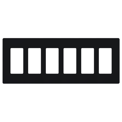 Lutron Claro Designer Wallplate | Sin Tornillos | 6 Gang
