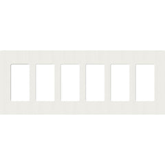 Lutron Claro Designer Wallplate | Sin Tornillos | 6 Gang