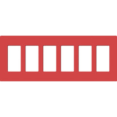 Lutron Claro Designer Wallplate | Sin Tornillos | 6 Gang