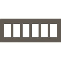 Lutron Claro Designer Wallplate | Sin Tornillos | 6 Gang