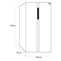 435 Litros Refrigerator Side-by-Side