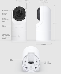 Cámara de seguridad Unifi compacta-POE con cable