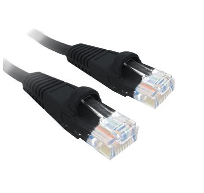 Cable de conexión CAT5e - 1 pie - Negro