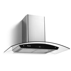 75 cm Range Hood Axia Touch Stainless with Glass