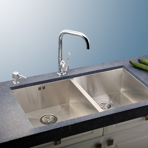 33” Undermount Double Bowl Stainless Steel Sink
