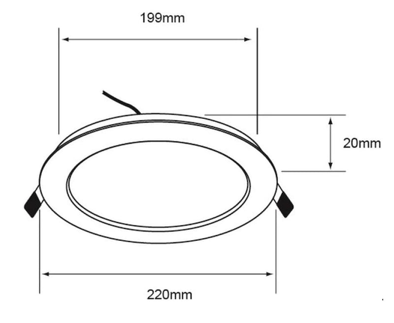 Lámpara de techo empotrada para interior, LED integrado, luz blanca