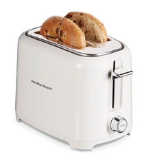 2 Slice Toaster with Extra-Wide Slots, White