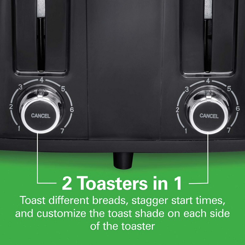 4 Slice Toaster with Extra-Wide Slots
