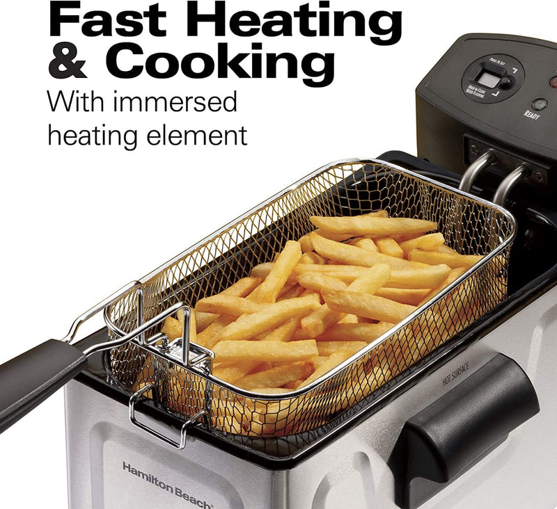 Deep Fryer, 12 Cup Oil Capacity with Digital Timer