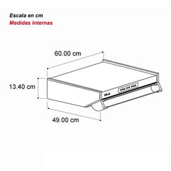 Extractor bajo gabinete de 60 cm | Extractor de grasa