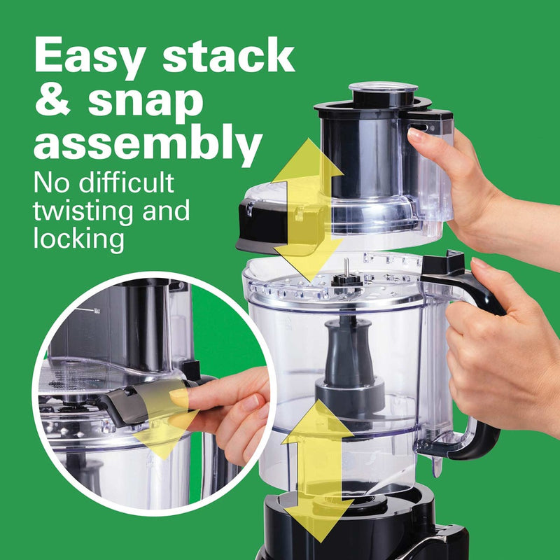 12 Cup Stack & Snap Food Processor