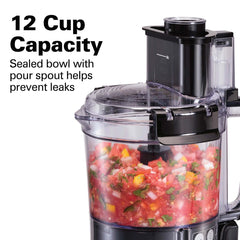 12 Cup Stack & Snap Food Processor