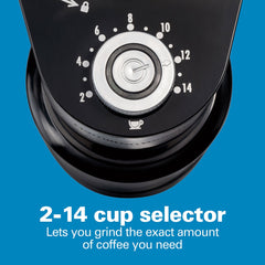 2-14 Cup Burr Coffee Grinder with 18 Grind Settings
