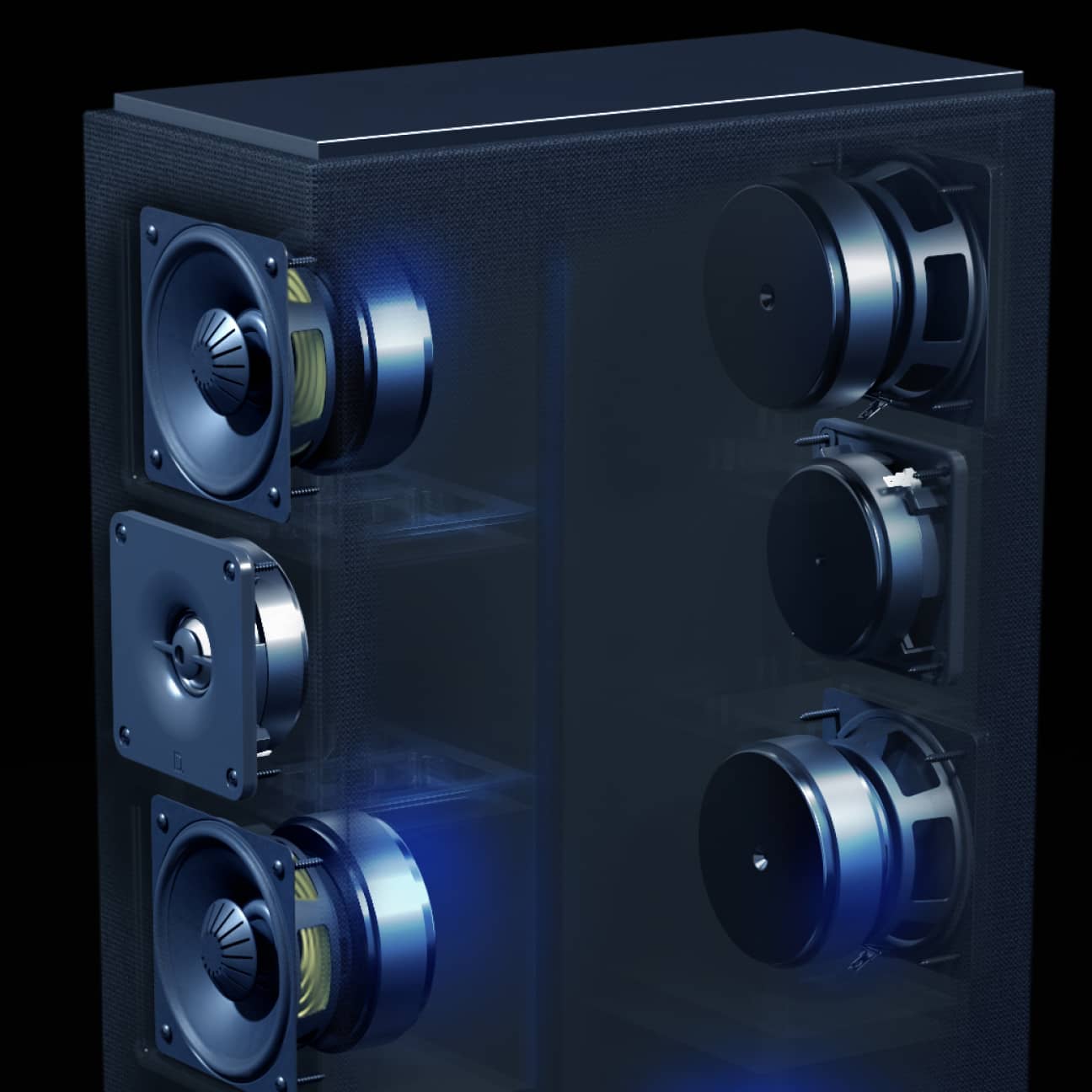 Def Tech Dm 60 DM60 Small Powered Tower Black NA-120V | Tech And House | Panama