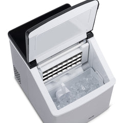 Fabricador de hielo transparente para mostrador NewAir, 40 lbs. de hielo al día